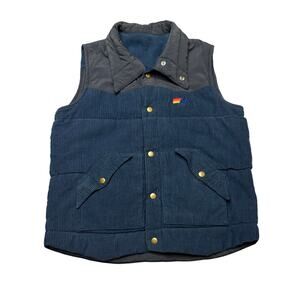 Aviator Nation Corduroy Reversible Puffer Vest Men's Small Retro Gorpcore Rare